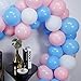 PartyWoo Blue Pink Balloons - 100pcs, 10in, Gender Reveal, Pink & Blue, Baby Shower
