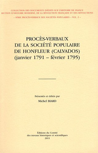 Procès-verbaux de la Société populaire de Honfleur, Calvados