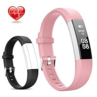 Lintelek Fitness Tracker, Slim Activity Tracker with Heart Rate Monitor, IP67 Waterproof Step Counter, Calorie Counter, Pedometer for Kids, Women, Men and Gift