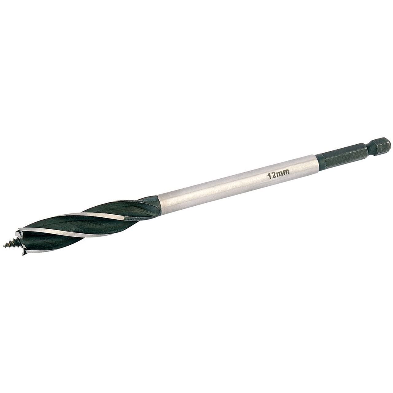 Draper 35090 Expert 4 Fluted Vortex Auger Bit, 12mm x 165mm