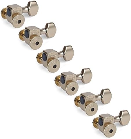 Sperzel Trim-Lok 6-In-Line Guitar Tuning Machines, Satin Gold