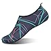 JIASUQI Womens and Mens Classic Barefoot Water Sports Skin Shoes Aqua Socks For Beach Swim Surf Yoga Exercise