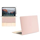 Unik Case - Ultra Slim Light Weight Hard Case Cover, Matching Color Keyboard Cover, Screen protector for Macbook 12