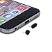 PortPlugs - Aluminum Finish Dust Plug Set - Charger and Headphone Jack Plugs- Compatible iPhone 5, SE, 6, 6s, Plus, iPad Air, iPod 5, 6 – Includes Holders