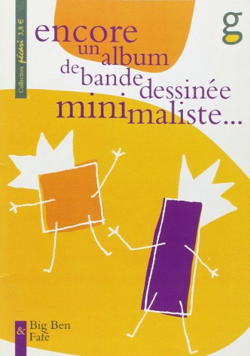 Encore un album de bande dessinée minimaliste