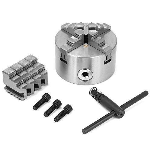 Buy 4Inch 100mm 4 Jaw SelfCentering Lathe Chuck with Reversible Extra Jaws for Lathe Drilling