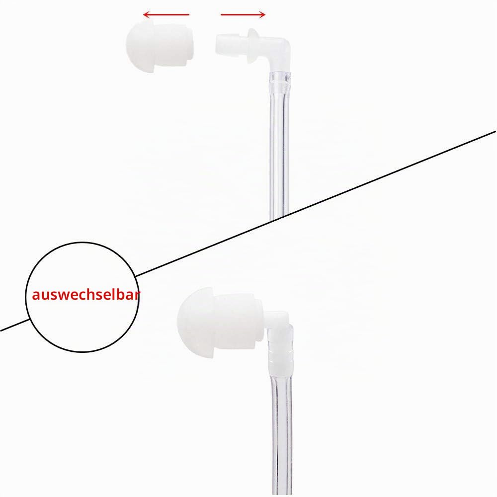 HYS Funkgerät Headset verdeckt Akustik Tube Security Schallschlauch Kopfhörer kompatibel mit Motorola CP040 DP1400 GP68 GP88 GP300 CT150 Pro1150 2-Wege-Radio 5