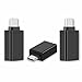 USB-C Adapter,Type C Adapter,[3 Pack],Hi-Speed USB-C to USB-A 3.0 Adapter for USB Type-C Devices,for MacBook,ChromeBook Pixel,Nexus 5X,Nexus 6P,Nokia N1 Tablet and More Devices[Black]