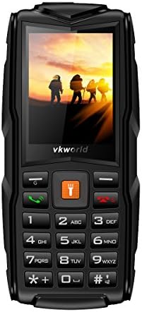VKWORLD V3 Multifunction Shockproof Dust-Proof Mobile Phone with FM Radio Flashlight Rugged Smart Phone (Black)