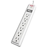 APC 6-Outlet Surge Protector 540 Joules, SurgeArrest (P66)