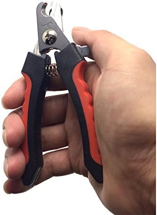 Niubow Professional Dog Nail Clipper with Safety Guard, Pet Toenail Trimmer with Study Non-Slip Handle for Small Medium Large Dog & Cat, Quality Sharp Stainless Steel Blades
