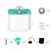 FULNEW Cat Water Fountain Pet Water Dispenser 2L Automatic Electric Water Bowl Flower Drinking Fountain for Cats