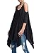Haola Women's Summer Loose T Shirts Off Shoulder Irregular Hem Shirt Dress