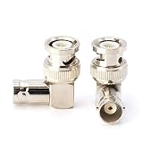 THE CIMPLE CO - Right Angle BNC Connector | 4 Pack | BNC Elbow Male Female Adapter / 90 Degree Coaxial Connector /, Well Built, Professional Quality - HD SDI