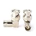 THE CIMPLE CO - Right Angle BNC Connector | 4 Pack | BNC Elbow Male Female Adapter / 90 Degree Coaxial Connector /, Well Built, Professional Quality - HD SDI primary