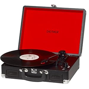 BelleVue Denver Record Speler – Zwart-P Zwart