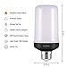 LED Flame Light Bulbs, 4 Modes LED Flame Effect Light Bulbs for Christmas Decorations Outdoor, 2Pcs E26 Base Flicker Fire Flame Bulbs, Led Christmas Lights for Lantern, Porch, Torches,(Black)