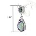 Aurora Tears Women Multicolored Rainbow Topaz Gemstone CZ Earrings Drop DE0008M