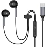 Type C Earbuds Wired Headphones for iPhone 16e 17/16 Pro Max/16 Pro/16 Plus/16/15,USB C Earphones Noise Canceling Earbuds with Mic &amp; Remote for Samsung Galaxy S25 Ultra S24 FE S23 A17 A16 A36,Pixel 10
