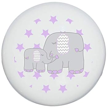Amazon Com Single Purple Elephant Drawer Pull Knob With Stars