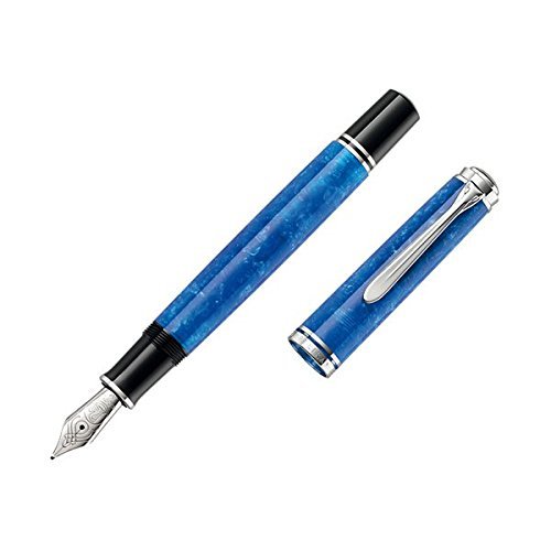 Pelikan Souveran M805 vibrant blue fountain pen F (fine) Amazon.co.uk