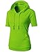 H2H Womens Comfy Regular Fit Short Sleeve Sweatshirt Hoodie Tops in 16 Colors
