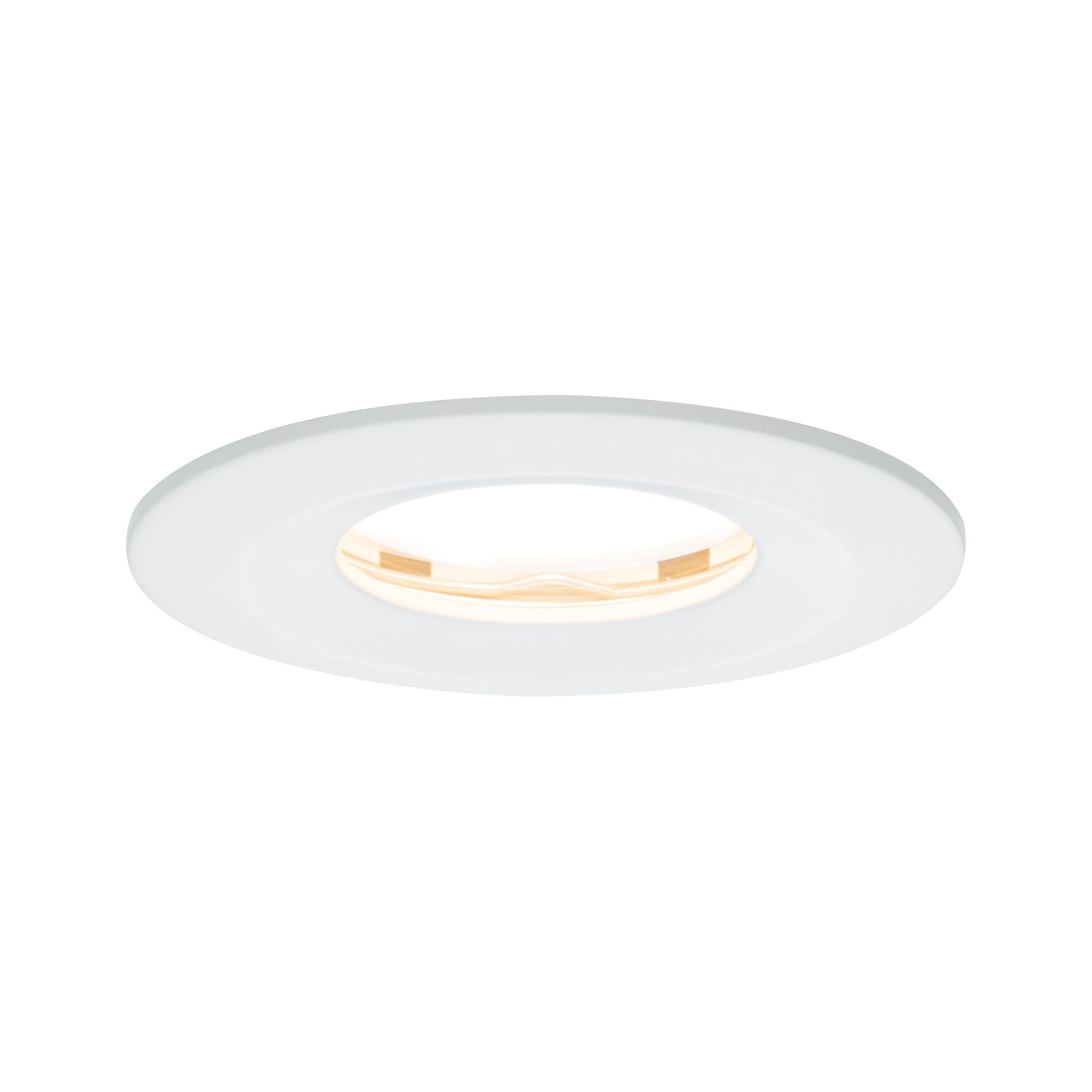 Paulmann 93881 Premium Recessed Light Set Coin Slim dimmable Round Rigid IP65 LED 1x6.8W 230V 51mm White/alu
