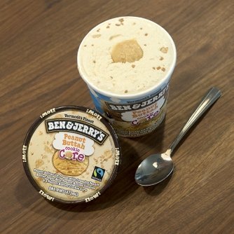 Ben & Jerrys, Ice Cream Core Peanut Butter Cookie, 16 Ounce