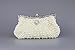 Kingluck Satin with Pearl and Diamond Wedding/Special Occasion Evening Handbags/Clutch, Off-white, 24*12*4cm