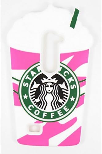 LG LV3 Case,LG Aristo Case,LG V3 Case,K8 2017 Case,Bat King Hot Pink Starbucks Coffee Ice Cream Silicone Back Cover Case for LG K8 2017/LG LV3/Aristo/V3/MS210