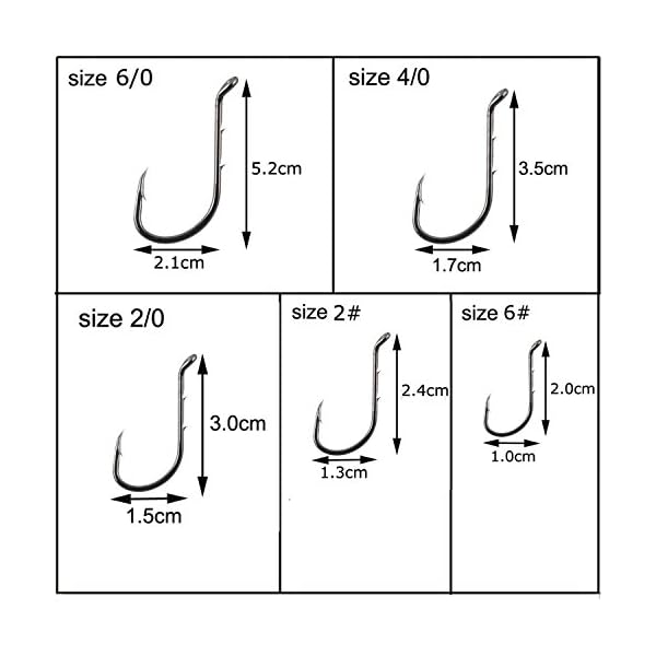 Carbon-Steel-Hooks-Extra-Sharp-Black-Barb-Fishhooks-11-Sizes