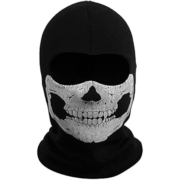 Amazon.com: 2025New Creepy Skull Balaclava Mask Ghost Skeleton