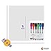 Magnetic Whiteboard for Fridge (Set of 4) Dry Erase Board for Refrigerator, Small Magnetic Whiteboard for Refrigerator Door, (10x10) Magnetic Sheet with 6 Dry Erase Markers (4 Boards)