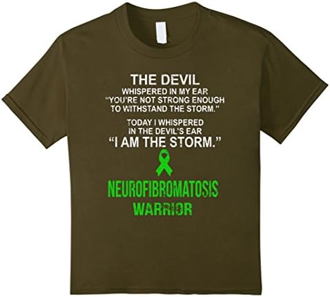 Kids I am the storm neurofibromatosis warrior t shirt 8 Olive