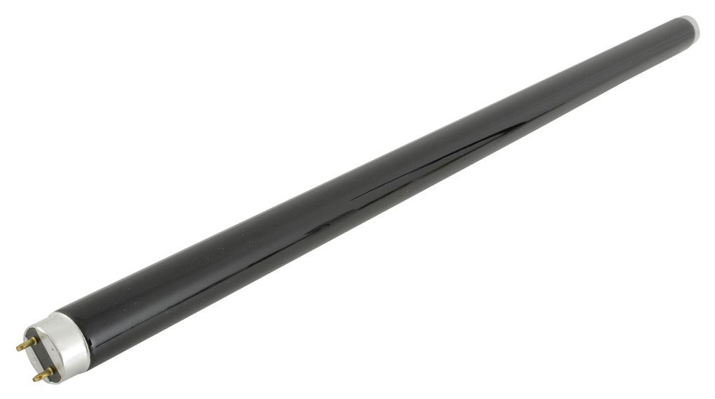 QTX | UV Fluorescent Replacement Tube | 600mm, 18W, Black
