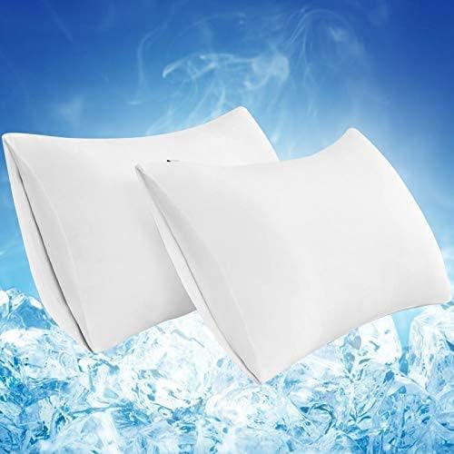 LUXEAR Cooling Pillow Cases 2 Pack Envelope Cool Pillow Cases with DoubleSide Design [Cooling