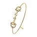 SENFAI Horse Snaffle Bit Easy Hook Clasp Charm Bracelet Bangle Jewelry Perfect Gift