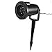 suyeeson LED Christmas Light, 4W LED Moving Snowflake Spotlight, Dynamic Landscape Projector Light Lamp, Party Light for Holiday, Garden, Indoor/Outdoor Decor-Waterproof IP65-White-UL adapter