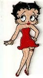Betty Boop Red Sexy Dress Embroidered Iron On / Sew On Patch