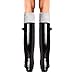 TPLB Thermal Fleece Welly Socks for Hunter Tall Rain Boots, Warm Winter Boots Liner with Fuzzy Cuff,Best Leg Warmers for Winter (M, Gray)