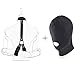 alilove Collar Hand & Wrist Braces Straps with Ball-Gag Black
