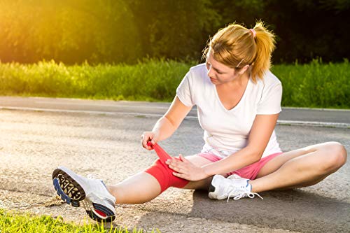 Cohesive Bandage 2" x 5 Yards, 6 Rolls, Self Adherent Wrap Medical Tape, Adhesive Flexible Breathable First Aid Gauze Ideal for Stretch Athletic, Ankle Sprains, Swelling, Sports, Human, Animal, Red