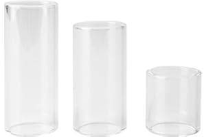 3Pcs Guitar Glass Slides Glass Finger Slider with Clear Tone Guitar Bass Instrument Accessory for Playing Performance