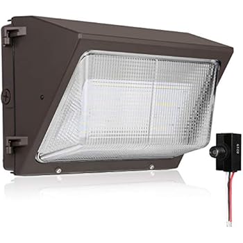Hykolity 120W 15600lm High-Output LED Wall Pack with Photocell,Brighter Than 400W MH, Dusk to Dawn Outdoor Commercial LED Area Light,0-10V Dimmable,5000K Daylight, DLC Complied