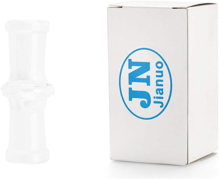 Jianuo Scientic Glass Tube Adapter, 14MM Female to 14MM Female Essential Adapter