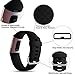 Wepro Bands Replacement Compatible Fitbit Charge 3 for Women Men Large, 3 Pack Sports Watch Band Strap Waterproof Wristband for Fitbit Charge 3 & Charge 3 SE Fitness Tracker, Black, Pink Sand, White