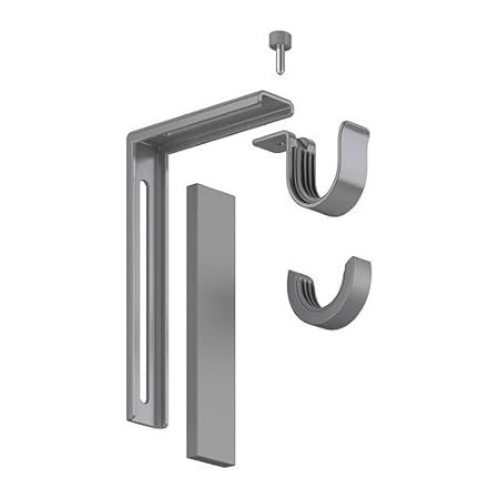 Ikea Silver Betydlig Curtain Rod Wall Or Ceiling Adjustable