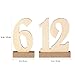 ROSENICE 20pcs 1-20 Wooden Wedding Table Number Holders