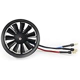 Powerfun EDF 50mm 11 Blades Ducted Fan with RC Brushless Motor 4300KV Balance Tested for EDF 4S RC Jet Airplane