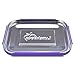 LunchBots Medium Uno Stainless Steel Sandwich Container | Open Design for Wraps, Salads or a Small Meal | Eco-Friendly, Dishwasher Safe and BPA-Free | Stainless Lid | Purple